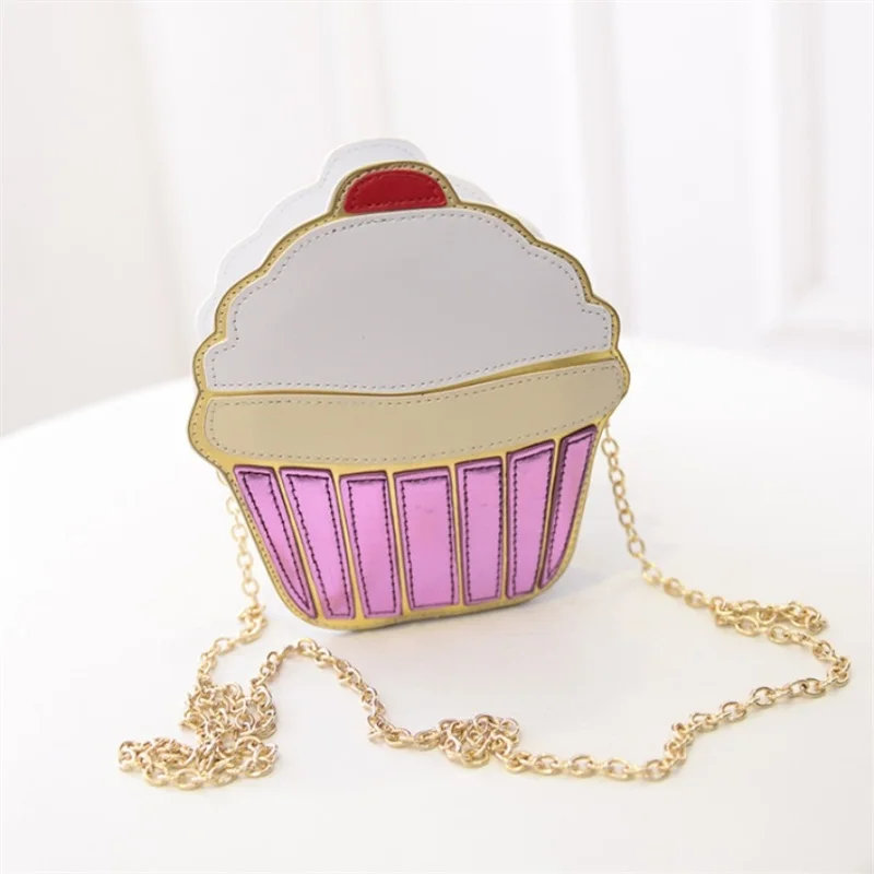 MINCH Creative Bags Fancy Women Shoulder Bag Hamburger Chips Cake Chain Clutch Cute Mini Girl Messenger | Багаж и сумки