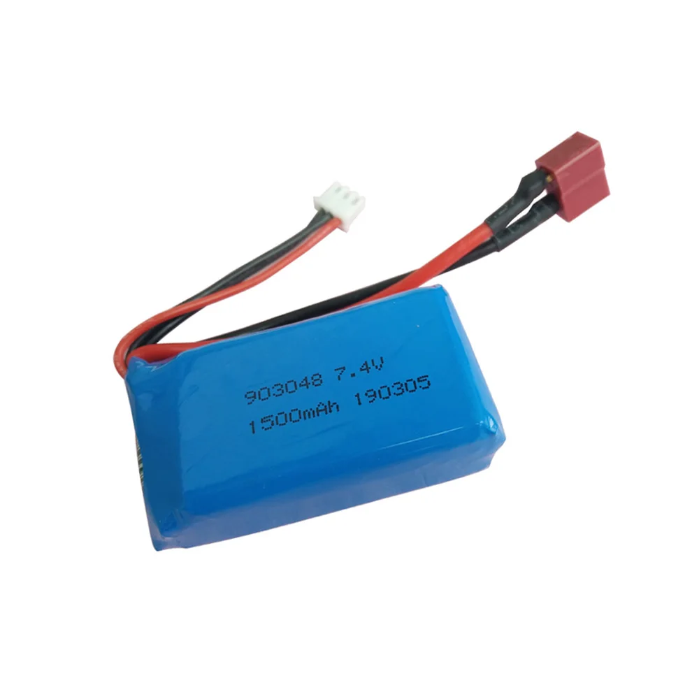 Большая емкость Lipo батареи 7 4 V 1500mah для Wltoys A959 B A969 A979 RC автомобилей запчасти