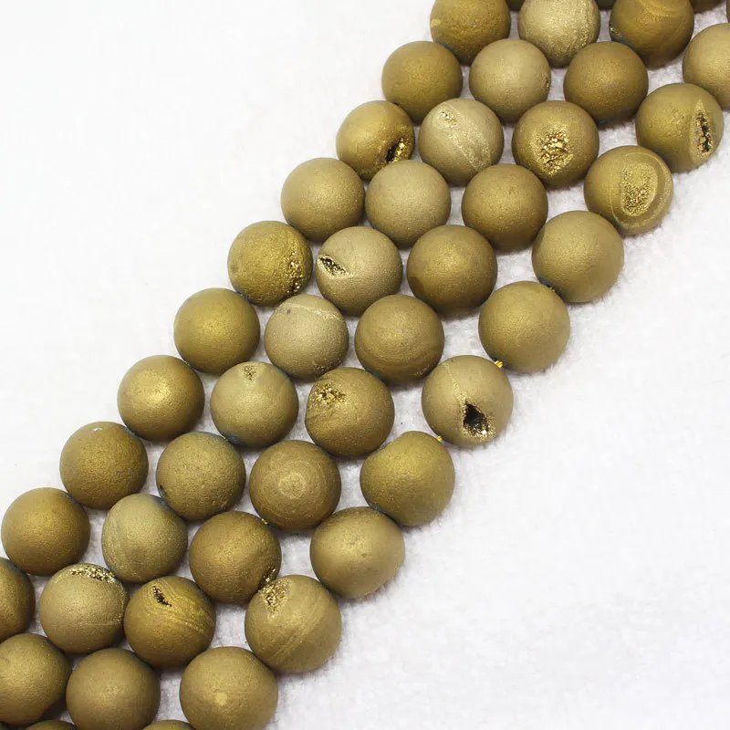 

Wholesale Gold Plating agates, Smile agates Round Beads15"/38cm,For DIYJewelry making!We provide mixed wholesale for all items !