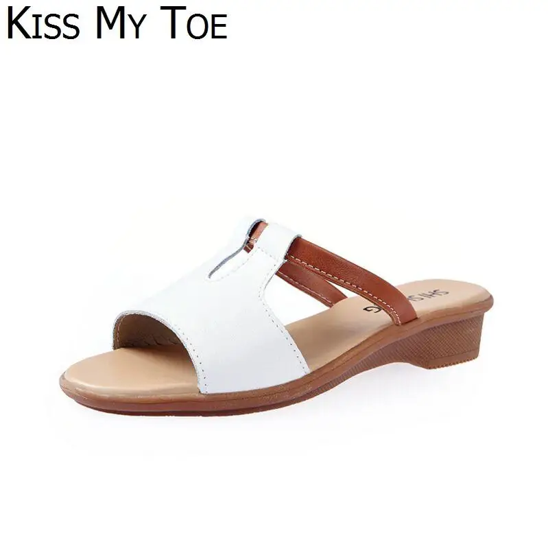 Новинка 2019 года цветные летние повседневные женские сандалии из натуральной