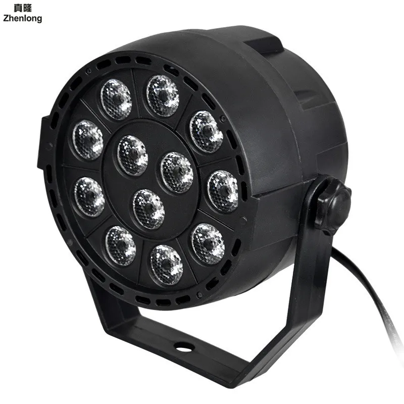 High Quality 12 Led Par Stage Light 12W LED RGB DMX 512 Mini Lighting for Club Dj Show Home Party Ballroom Bands KTV Bar | Лампы и