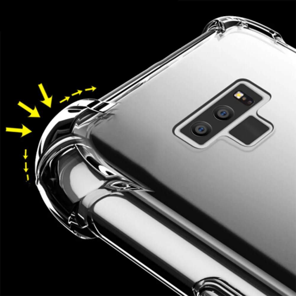 MAYROUND силиконовый прозрачный чехол Note 9 Гибридный глянцевый на воздушной подушке