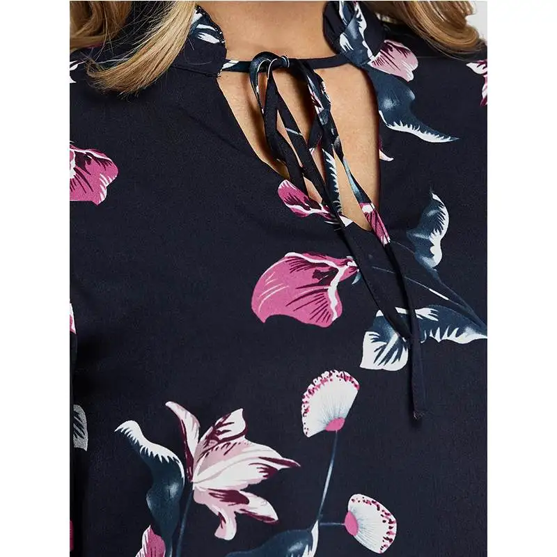 NEW 2020 YOINS Summer Autumn Women Dress Sexy Long Sleeve Lace-up Floral Print Mini Dresses Vintage Vestidos Streetwear | Женская одежда