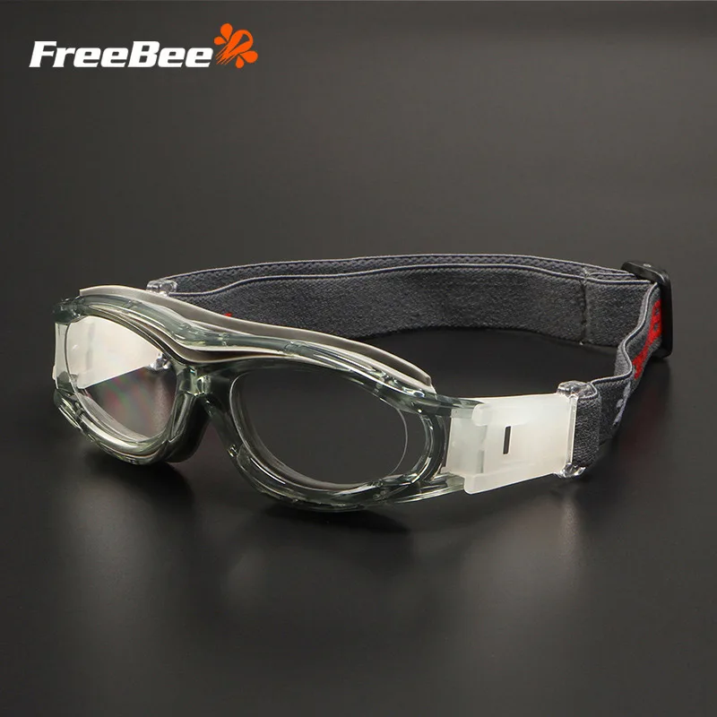 Gray FreeBee защитные очки для детей анти-ударопрочные спортивные баскетбольные футбольные очки PC линзы защитные очки для глаз - Цвет: Gray