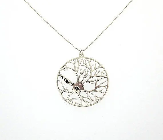 Новинка модное ожерелье-нейрон в виде Круга ожерелье Биология ювелирные изделия