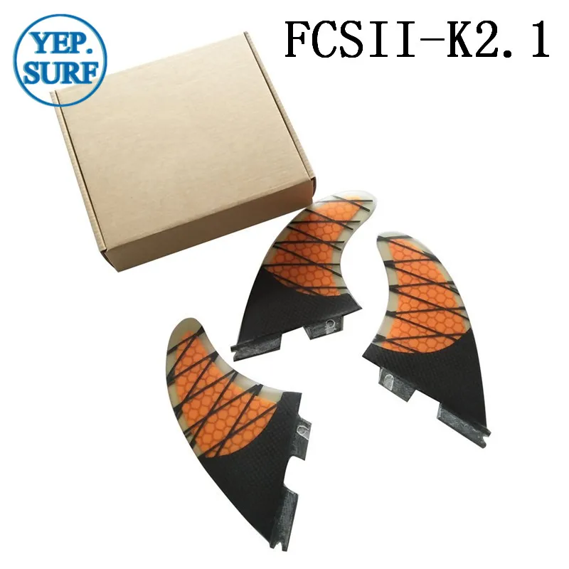 Двойные вкладки 2 плавник с Сотами Carbon Tri Set Fin двойные UK2.1 для серфинга