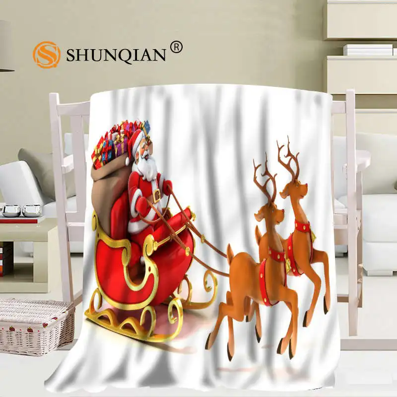 Custom Merry Christmas 02 Blanket Soft DIY Your Picture Decoration Bedroom Size 56x80Inch 50X60Inch 40X50Inch A7.10 | Дом и сад