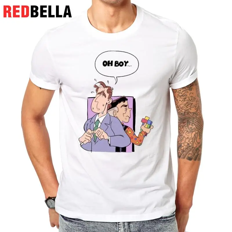 Redbella Футболки для девочек Для мужчин 80 s ТВ Винтаж мультфильмы простой
