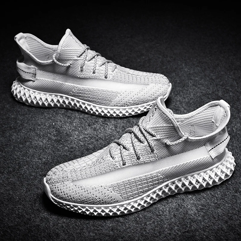 2019 New Trend Youth Men Leisure Running shoes Flying weaving Mesh Breathable Sneakers Boy Jogging Trekking Sports shoe Hot Sale | Обувь