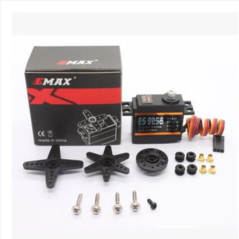 

EMAX ES9258 27g digital metal teeth 450 electric straight aircraft lock tail steering gear