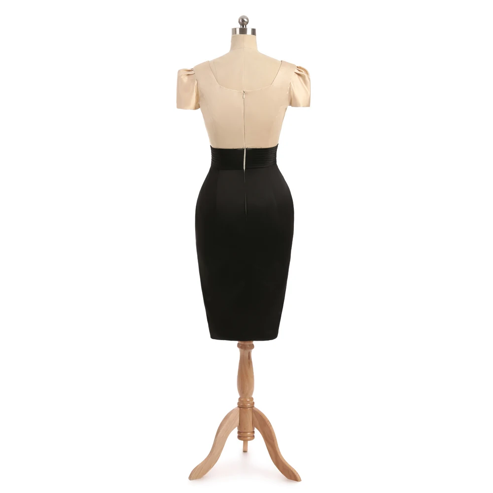 Платье цвета шампанского для матери невесты платье футляр с курткой и черными