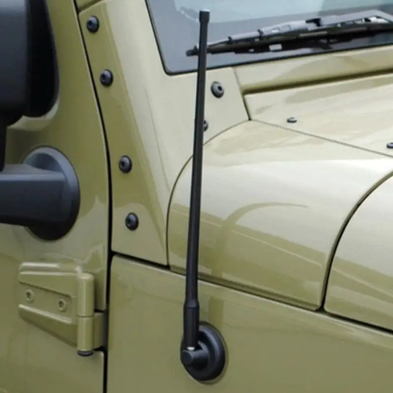 

New Auto Car Radio FM Antenna Signal Car Roof Radio FM AM Signal Replacement Antenna For Jeep Wrangler JK (2007-2016) P-N-P 14"