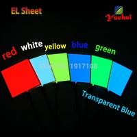 new 6colors for choosing10x10cm el sheet el panel el backlight for carhousepartydispalyholiday glow party supplies