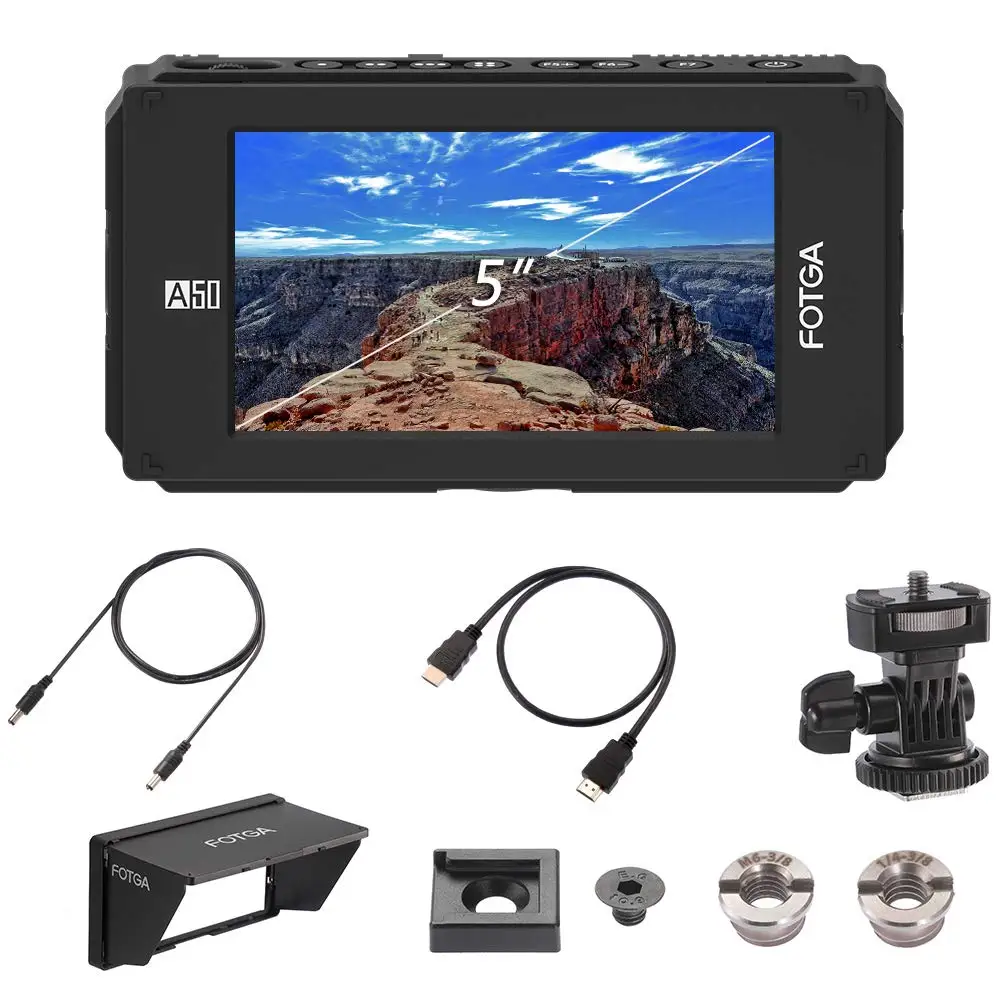 Fotga DP500IIIS A50 " FHD видео накамерный полевой монитор сенсорный экран 1920x1080 700cd m2 HDMI 4K вход выход для F970 A7 GH5
