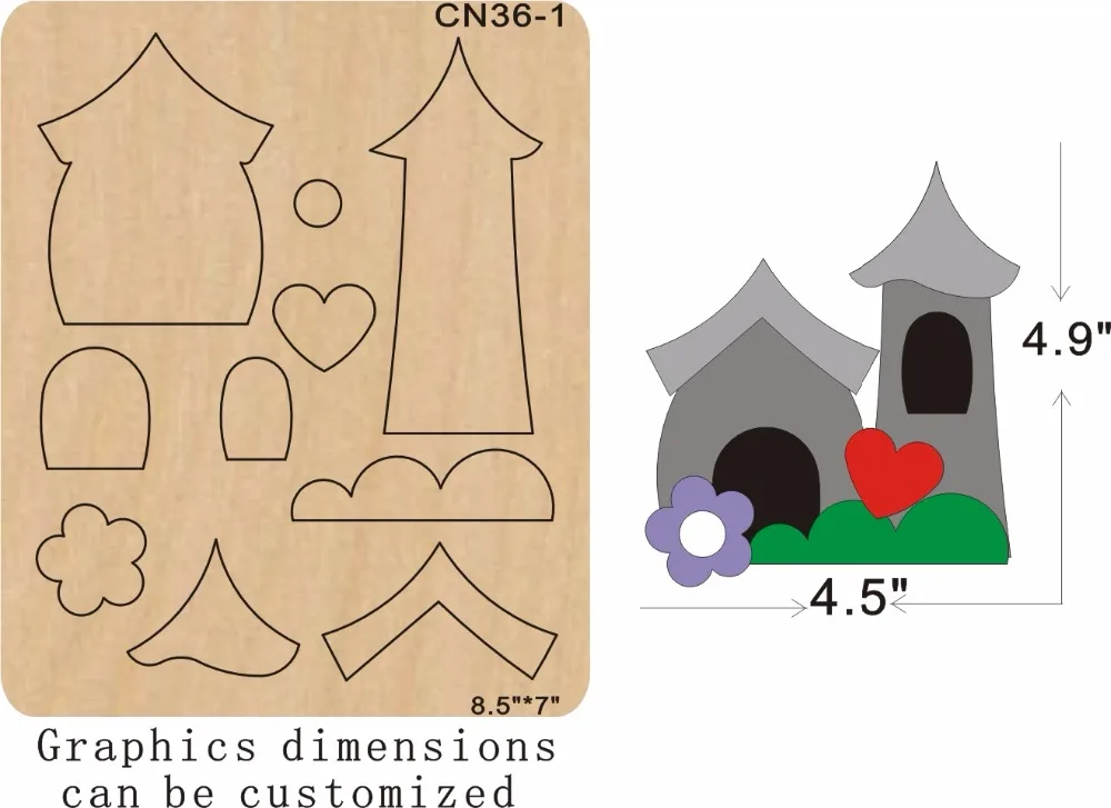 Дом новая деревянная форма резки штампы для скрапбукинга Thickness-15.8mm | и сад
