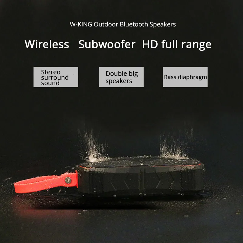 W-KING беспроводной динамик s bluetooth сабвуфер динамик для беспроводного зарядного устройства для мобильного телефона caixa de som portatil bluetooth аудио