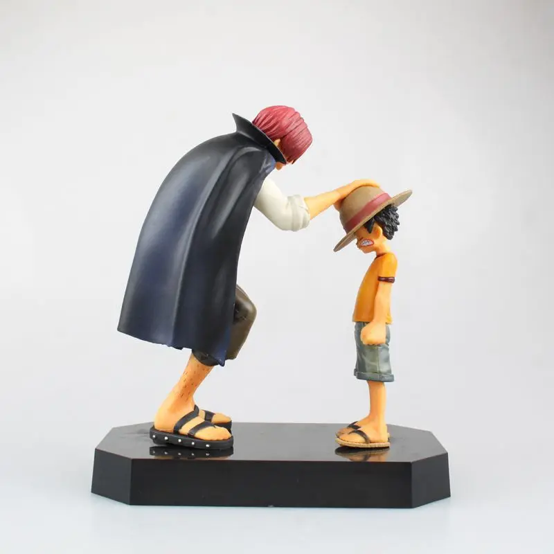 Высокое качество Аниме One Piece Monkey D Luffy & Shanks Рыжий 18 см ПВХ экшн коллекция Eiichiro Oda