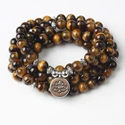 Lingxiang новый браслет 2018 8 мм 108 Будда из бисера Йога Подвеска Ожерелье Мала Браслет