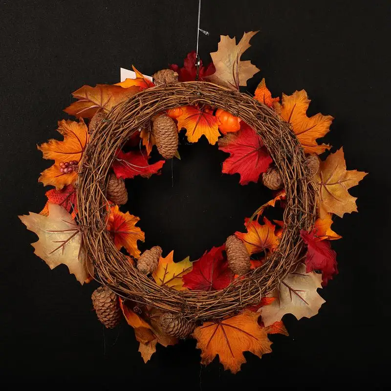 Гирлянда с тыквой 45 см дверной венок украшения для комнаты декоративный на День