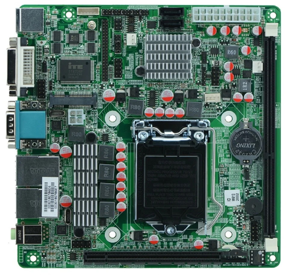 MINI_ITX промышленная Встроенная Материнская плата ITX_M61 поддержка LGA1155 Intel Core i3/i5/i7 Pentium 22 нм/32 нм процессор с 9* USB/6* COM