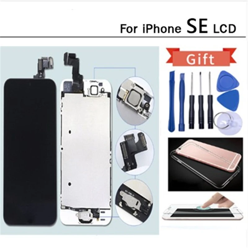 1 шт. качественный Полный комплект ЖК-экран для iPhone SE A1723 A1662 A1724 дисплей полная