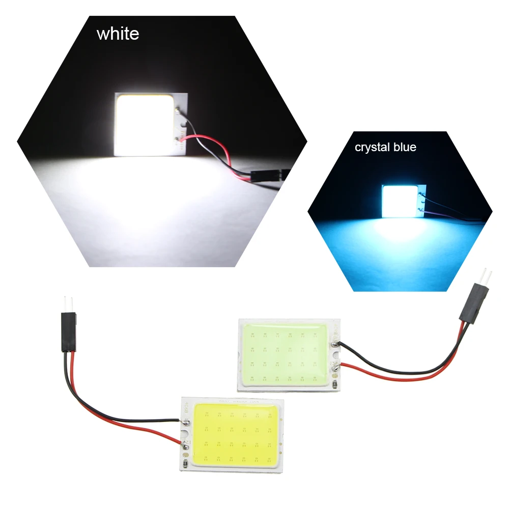 KEIN 2 шт. T10 w5w C3W C5W C10W BA9S T4W festoon COB светодиодный автомобильный Лампочка Авто