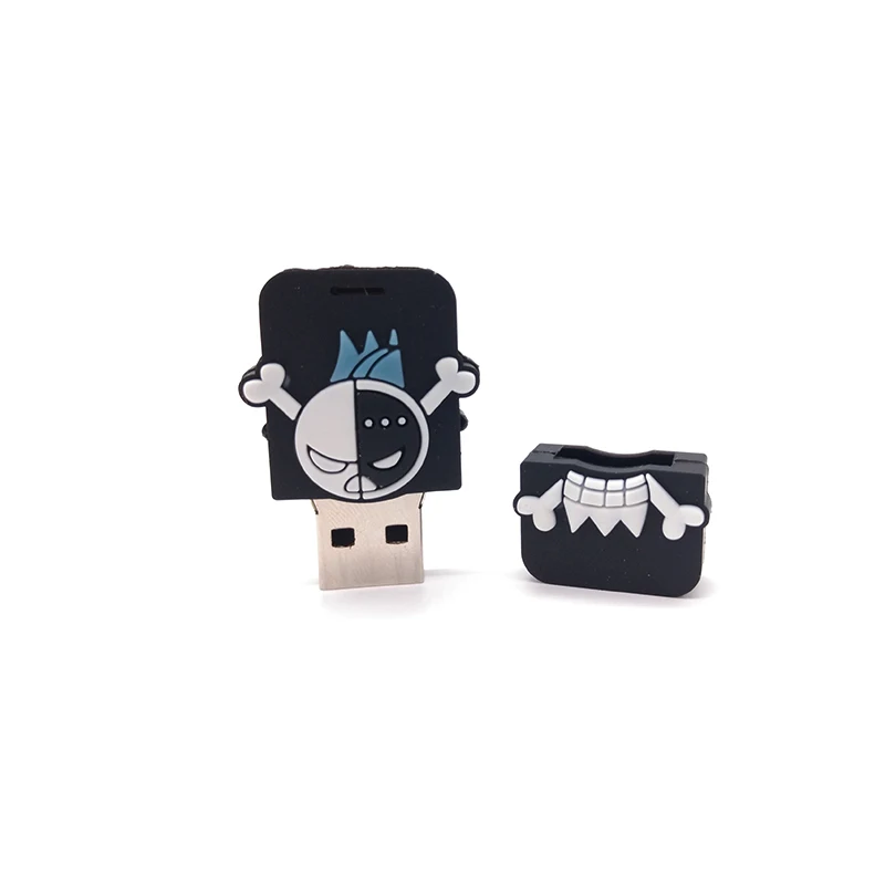 Мультфильм пират ОДИН КУСОК usb флэш-накопитель 4 ГБ 8 16 32 64 реальная емкость карта