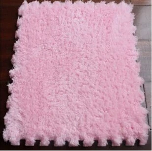 pink 10 шт. ковровая пена Лоскутная коврик мода кофе головоломки коврики - Цвет: pink