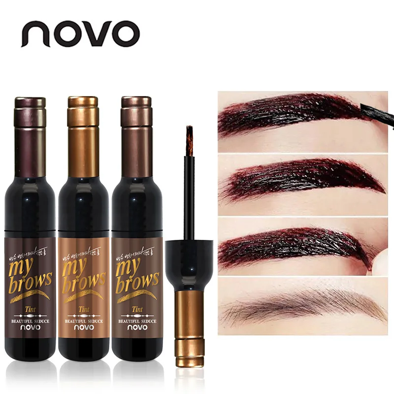 Ново Марка шелушиться татуировки бутылки вина гель для бровей EYEBROW Shadow краситель