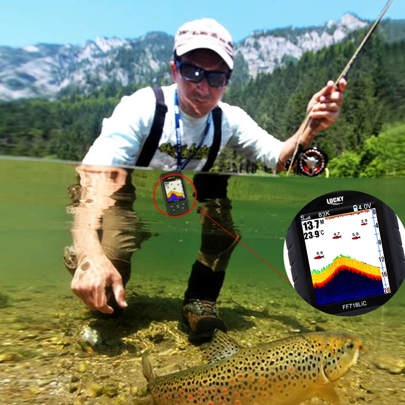 Эхолот-рыболокатор проводной гидролокатор 200 кГц/83 кГц двойная частота сонара 328