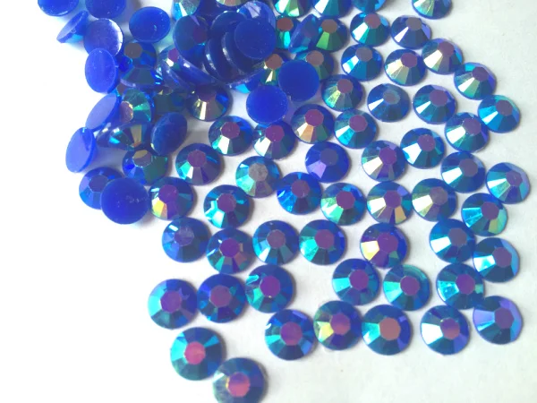 

5mm Jelly Blue AB Color SS20 crystal Resin rhinestones flatback,Nail Art Rhinestones,30,000pcs/bag