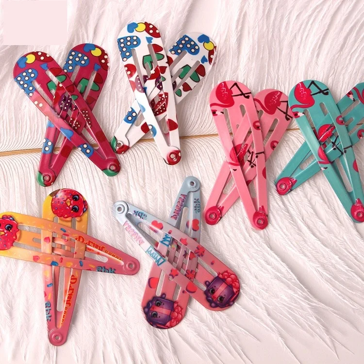 4Pcs/Pack Fashion Children Carton Headwear Set Hairpins for Girls Hair Accessories Animal Leopard Printing Clips | Детская одежда и