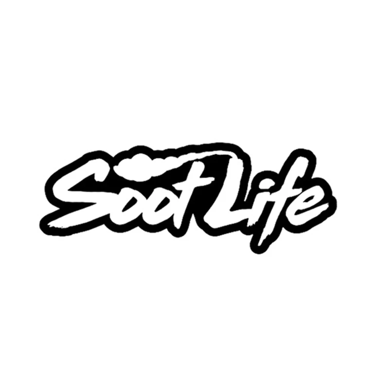 Виниловая наклейка SOOT LIFE в рулоне с углем для грузовика Powerstroke Turbo Diesel