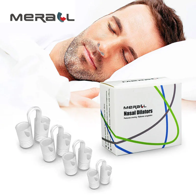 

Anti Snoring Device For Women Men Nasal Dilator Stop Snoring Soft Comfortable Silicone Breath Sleep Aid Clip Snore Stopper Boxed