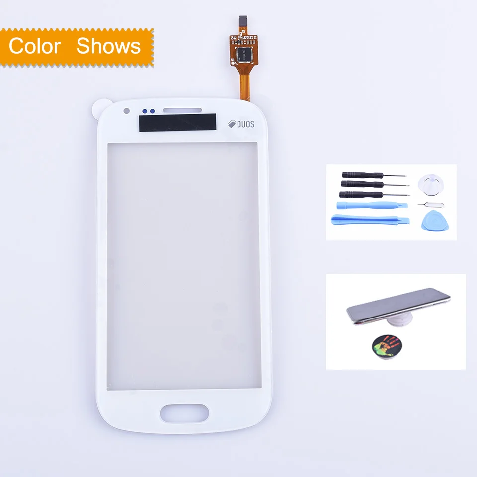 white with gift Для samsung Galaxy Trend DUOS S7560 S7562 GT-S7562 7562 7560 сенсорный экран Сенсорная панель дигитайзер Передний сенсорный экран без ЖК-дисплея - Цвет: white with gift
