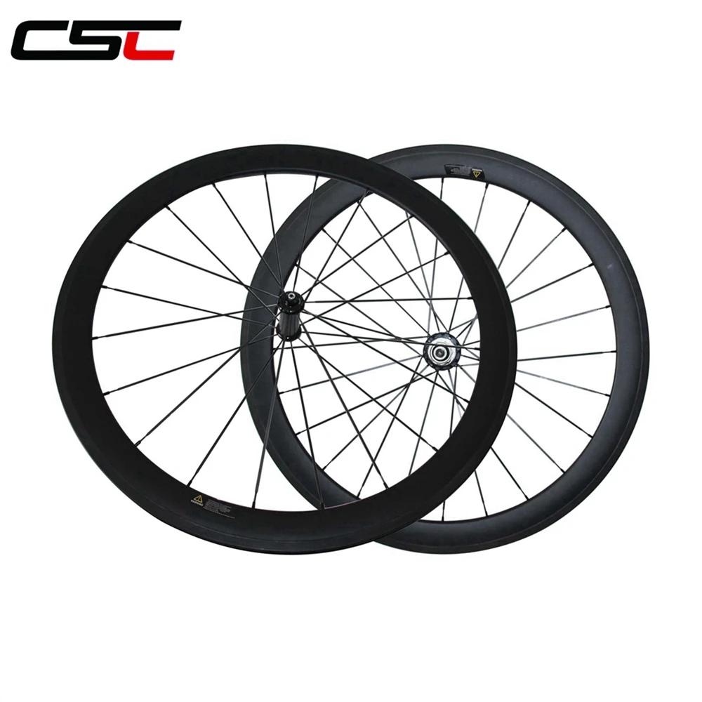 CSC велосипедные колеса прямые Pull Powerway R36 карбоновые ступицы 50 мм 23 трубчатые