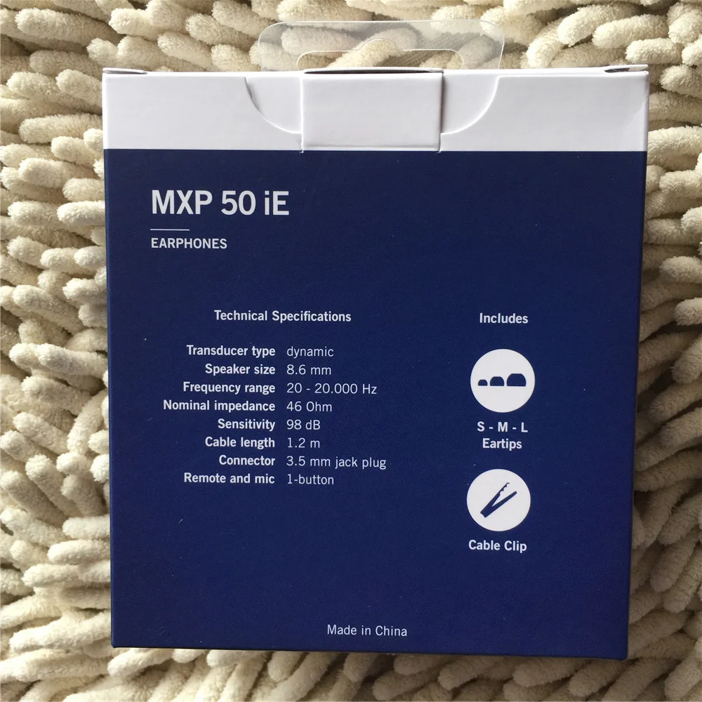 Оригинальные наушники-вкладыши Beyerdynamic MXP50iE с микрофоном и пультом