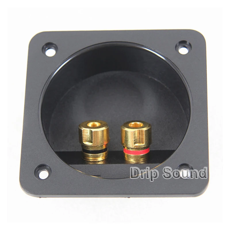 2pcs 2-Way Speaker Junction Box Copper Wiring Terminal Binding Post 80x80mm #9 | Электроника