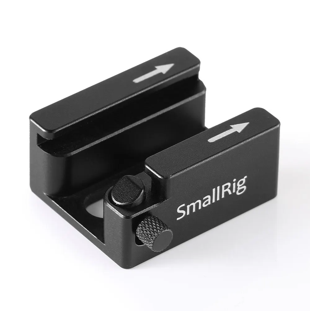 Smallrig адаптер для холодного башмака с кнопкой анти-выключения для камеры клетка/монитор/ручка/пластина с 1/"-20 резьбовыми отверстиями-2260