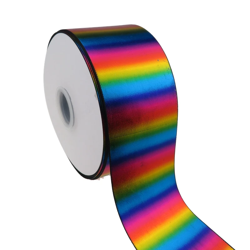 Shipping Free 3 Inch 75MM Hot Sales Shiny Colorful Printed Grosgrain Ribbon For Hair jojo Bows DIY Headwear 50yard per roll | Дом и сад