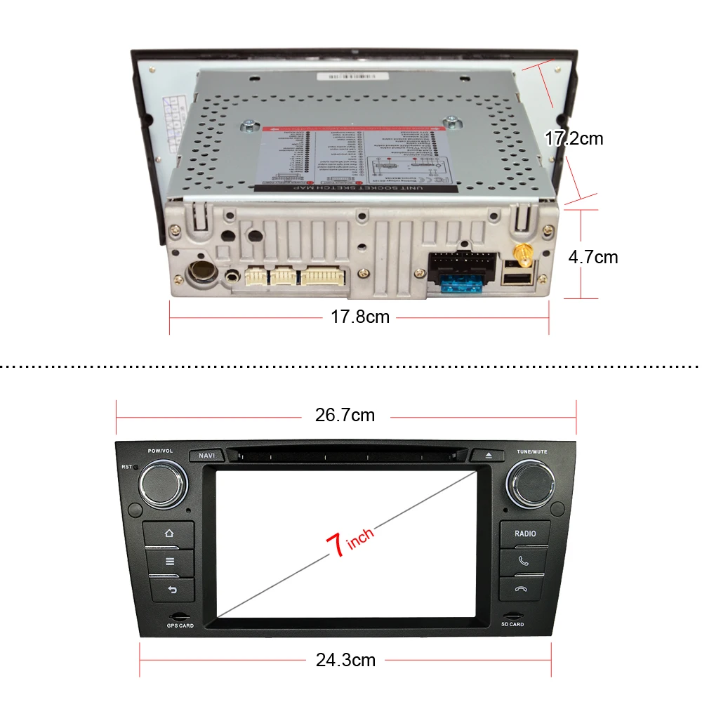 Beiinle Автомобиля 2 Din Android 4.4.4 ЧЕТЫРЕХЪЯДЕРНЫЙ 1024*600 DVD GPS радио Стерео Навигатор