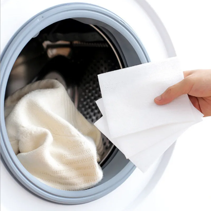 

20pcs Dyeing cloth Washing Machine Use Mixed Dyeing Proof Color Absorption Sheet Anti dyed Cloth Laundry Grabber Cloth