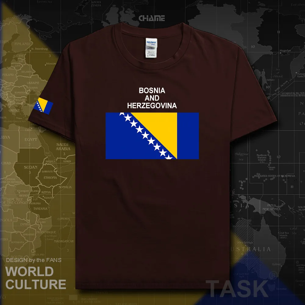Мужская футболка из Джерси сборная команда 100% хлопка одежда футболки боснийские