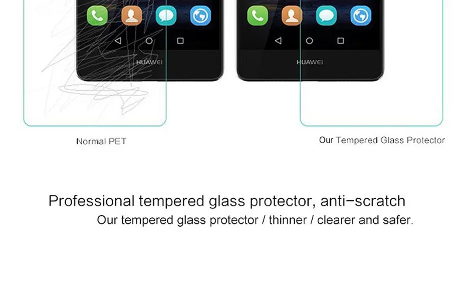 2 шт закаленное стекло для Huawei Ascend P8 P 8 GRA-L09 стандартная версия GRA-UL00 Премиум 5," Защитная пленка для экрана