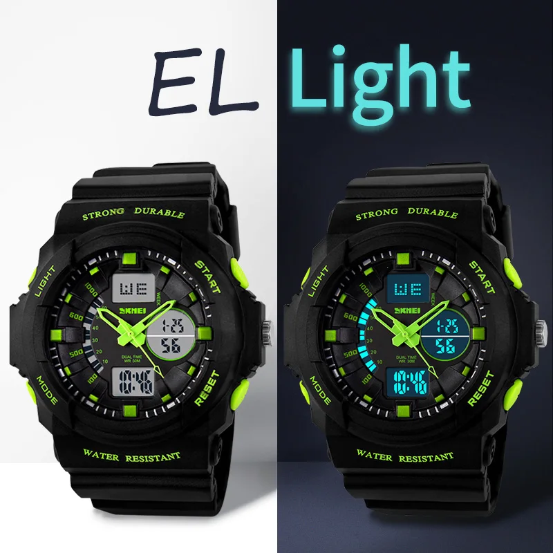 0955 ударопрочные часы водонепроницаемые мужские и женские спортивные для улицы