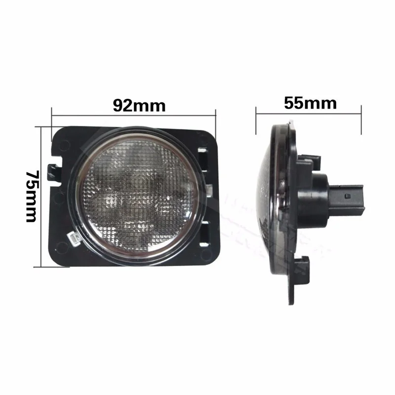 Светодиодный передний указатель поворота крыло фонарь боковой маркер