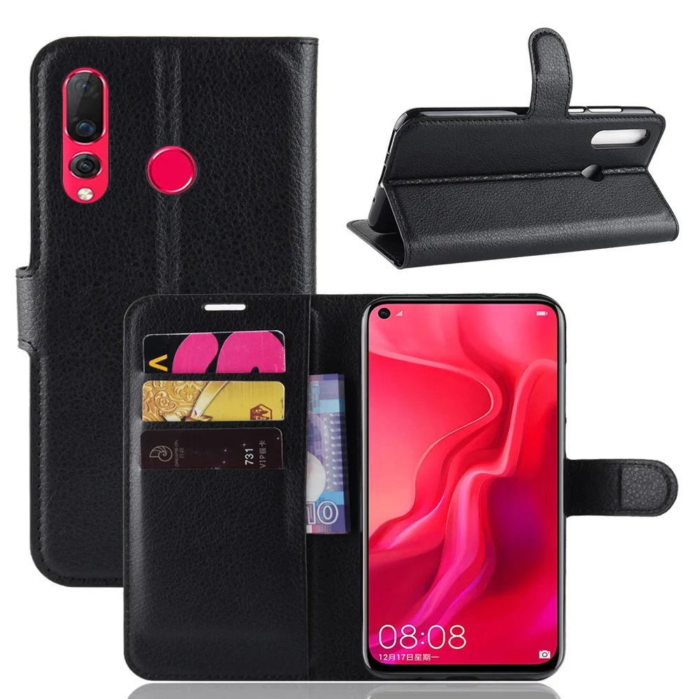 Чехол-книжка для Huawei Nova 4 Go кожаный чехол телефона 2 чехол-подставка 3 с отделением