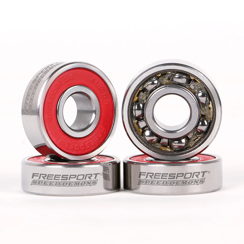 

FreeSport 608Rs Pre-lubricated Full Steel Skate Bearings Slience For inline Skates Skateboard Scooter Wave board caster board