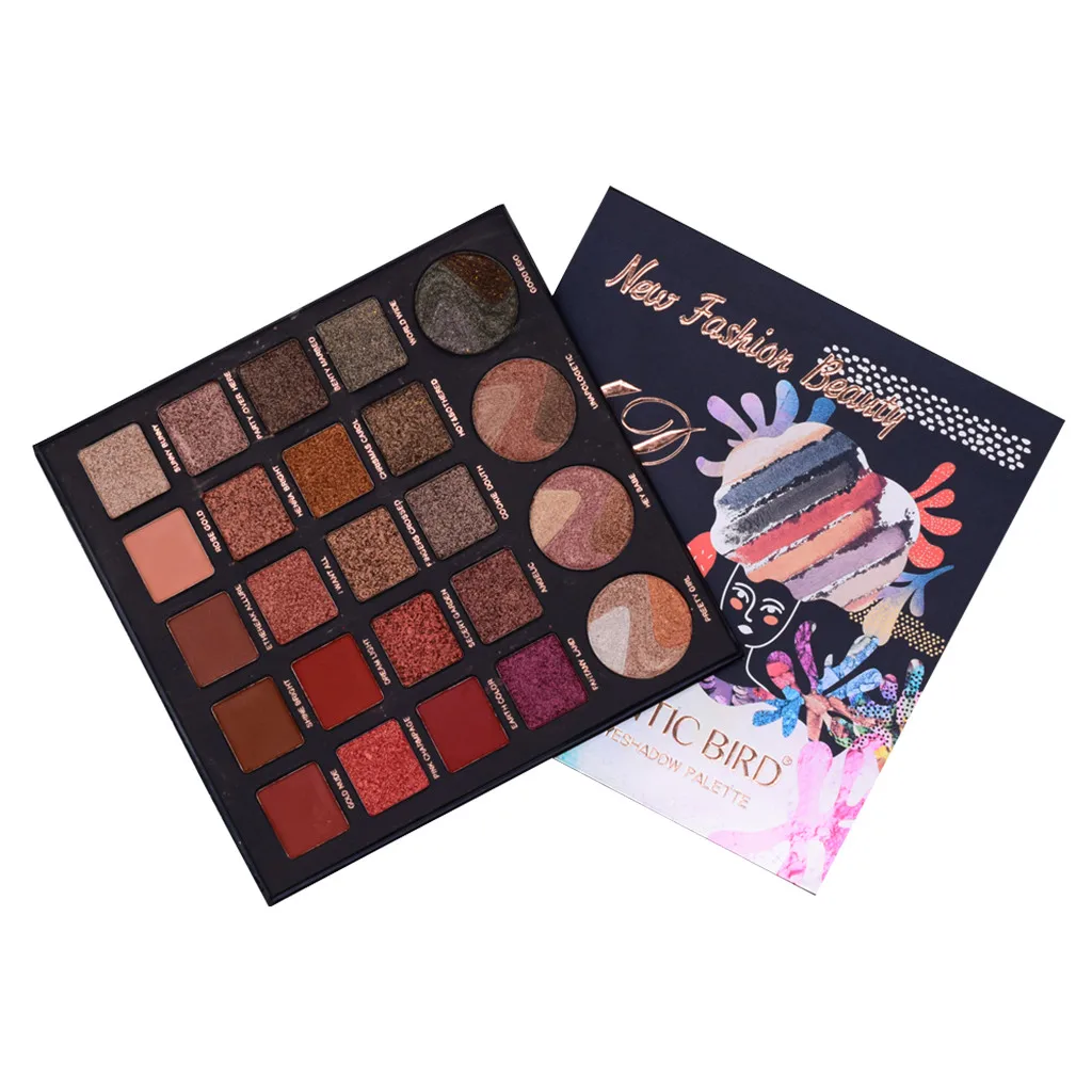 Очаровательные тени для век 20 цветов Палитра теней макияжа Мерцающие