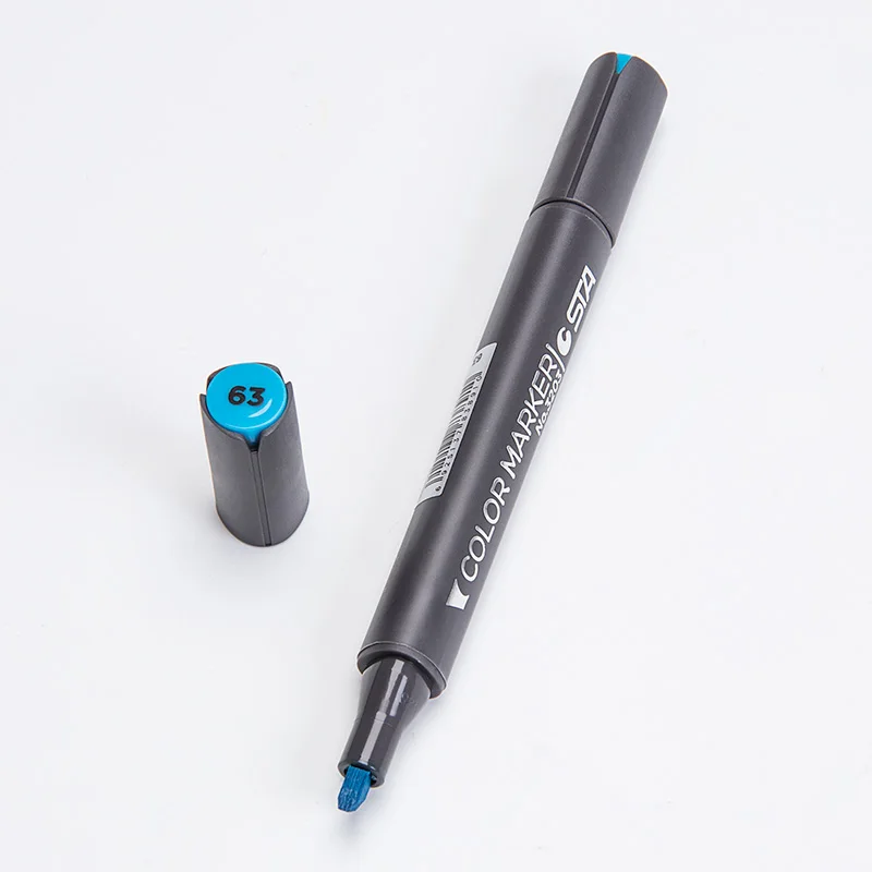 STA3203-063 STA Peice Art Marker двойная головка спиртовой эскиз маркеры для художников ручка для рисования манга товары для рукоделия 1 шт - Цвет: STA3203-063